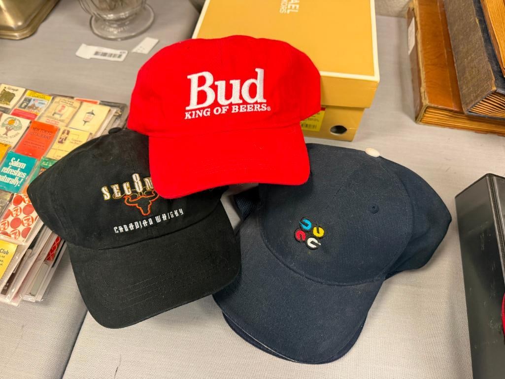 TEN ASSORTED BALL CAPS SPIRITS AND AUTOMOBILE THEME BUD LIGHT, 1800 TEQUILA, NASCAR, SUMMIT RACING - 8