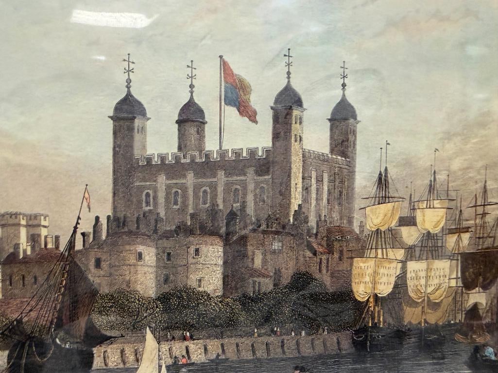 THE TOWER OF LONDON AND BUCKINGHAM PALACE PRINTS OF 1850'S ENGRAVINGS PAINTED BY THOM. H. SHEPHERD - 9