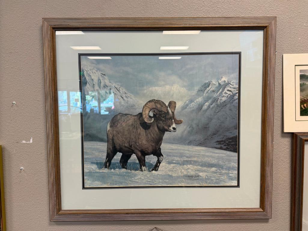 CHARLES FRACE SIGNED AND NUMBERED LIMITED EDITION PRINT BIG HORN COUNTRY 1981 - 2