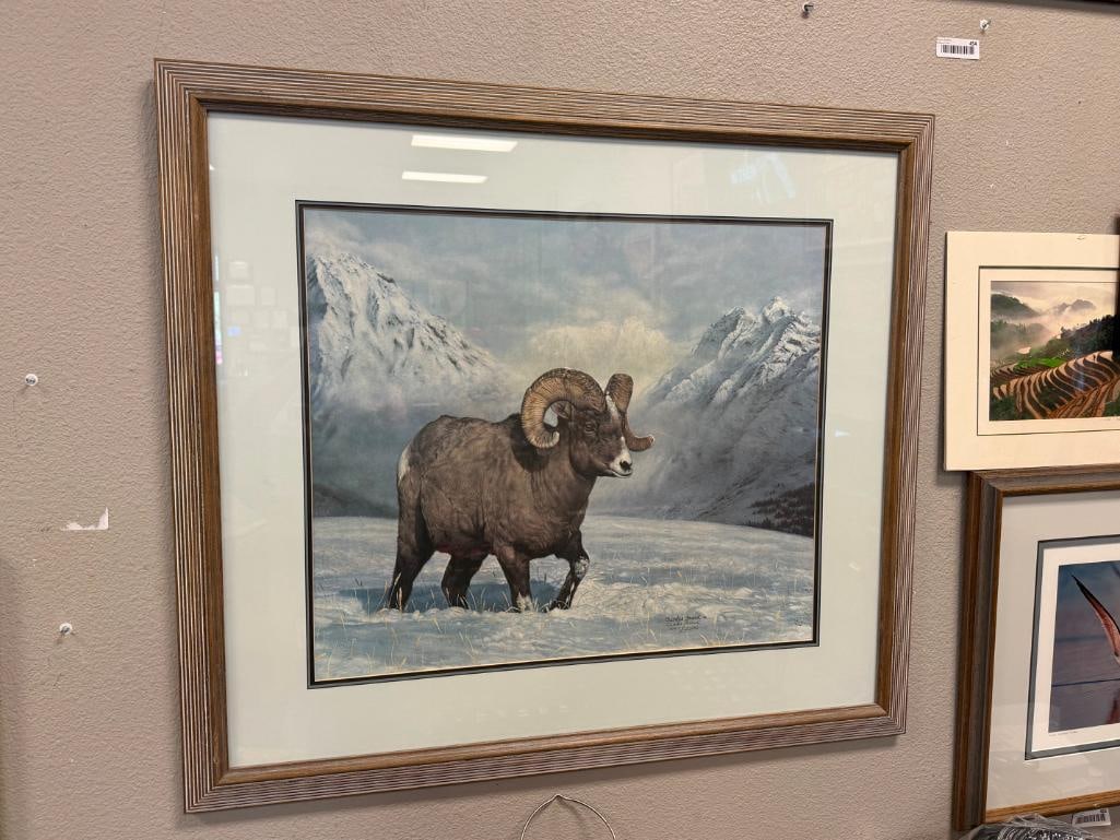 CHARLES FRACE SIGNED AND NUMBERED LIMITED EDITION PRINT BIG HORN COUNTRY 1981 - 3