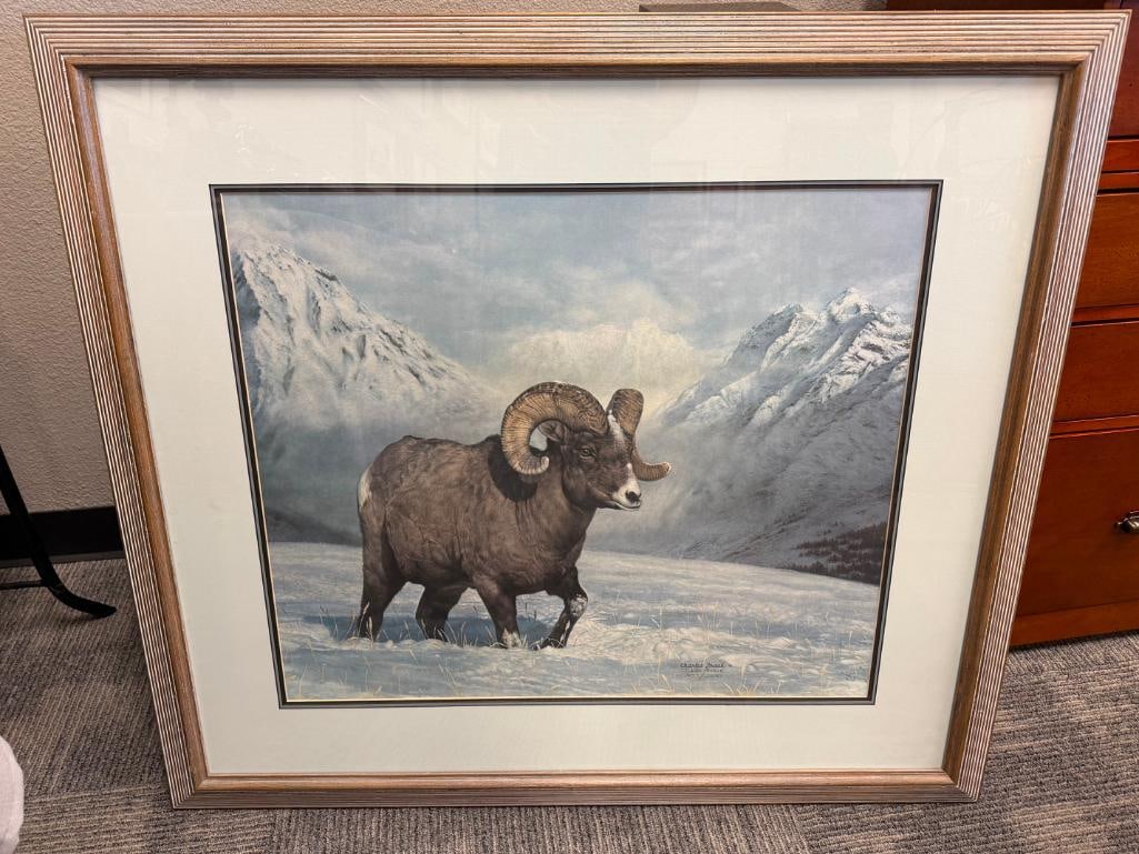CHARLES FRACE SIGNED AND NUMBERED LIMITED EDITION PRINT BIG HORN COUNTRY 1981 - 5