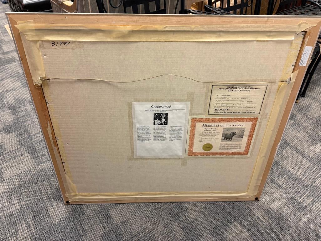 CHARLES FRACE SIGNED AND NUMBERED LIMITED EDITION PRINT BIG HORN COUNTRY 1981 - 9