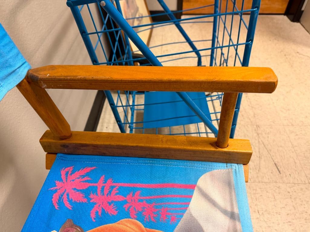 JOE CAMEL "DIRTY" CAMEL CIGARETTES PROMOTIONAL FOLDING WOODEN DIRECTOR'S CHAIR - 6