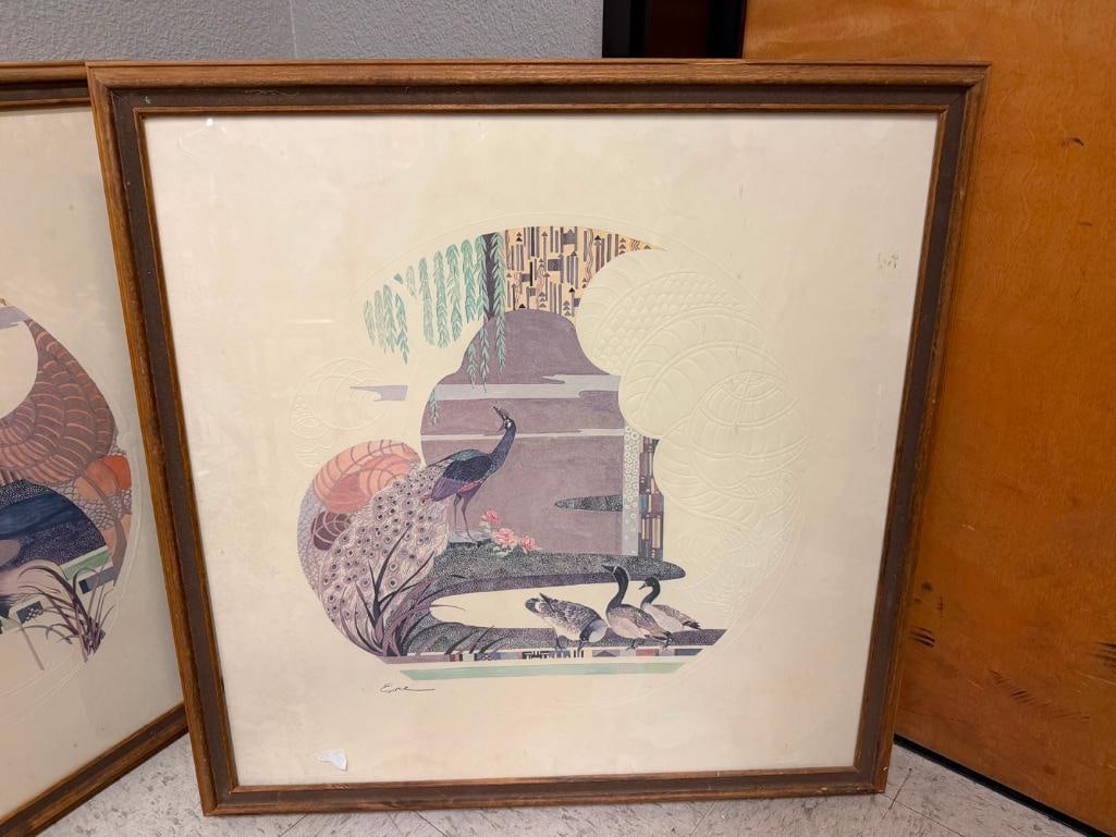 TWO UNIQUE EMBOSSED PRINTS FEATURING A HARRY WISOCKI STYLE - 3