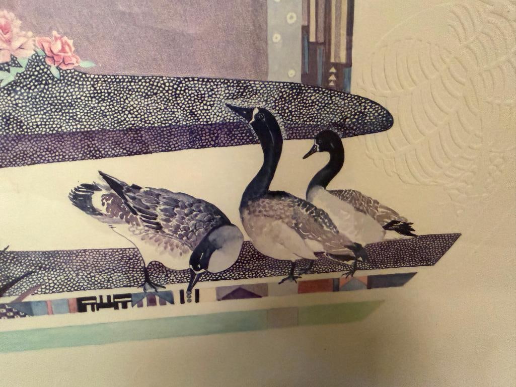 TWO UNIQUE EMBOSSED PRINTS FEATURING A HARRY WISOCKI STYLE - 5