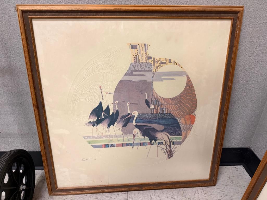 TWO UNIQUE EMBOSSED PRINTS FEATURING A HARRY WISOCKI STYLE - 8
