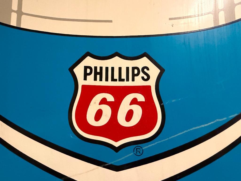VINTAGE STUART INDUSTRIES INC. PHILLIPS 66 X/C AVIATION MULTIVISCOSITY SAE 20W-50 OIL METAL SIGN - 6