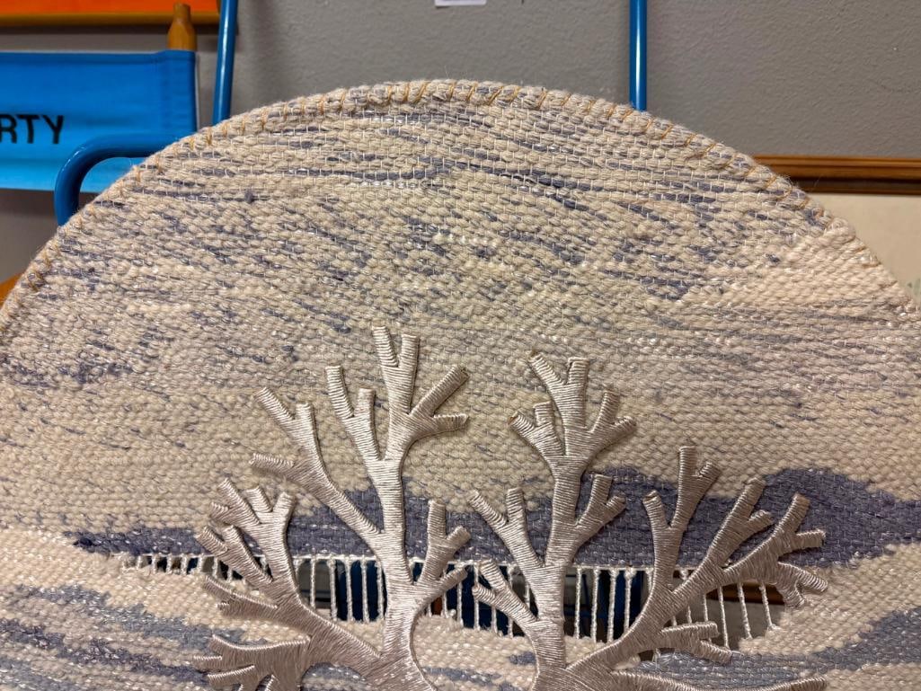 VINTAGE MID-CENTURY DON FREEDMAN LISTED ARTIST " TREE OF LIFE " WOVEN FIBER ART WALL HANGING - 6