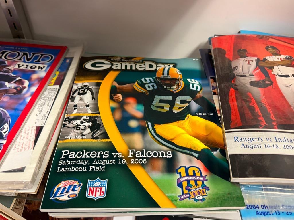 ASSORTED SPORTS PROGRAMS AND MAGAZINES DATING BACK TO THE 1970'S - 12