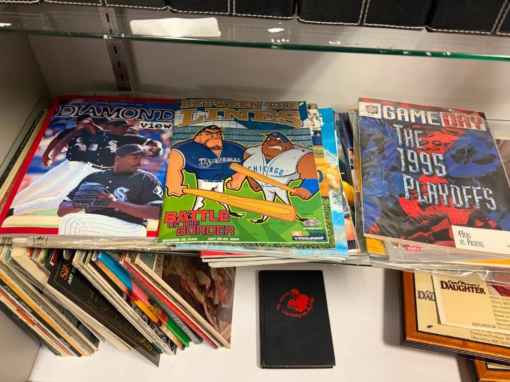 ASSORTED SPORTS PROGRAMS AND MAGAZINES DATING BACK TO THE 1970'S - 2