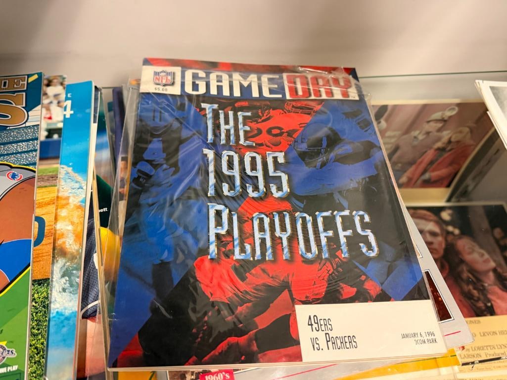 ASSORTED SPORTS PROGRAMS AND MAGAZINES DATING BACK TO THE 1970'S - 5