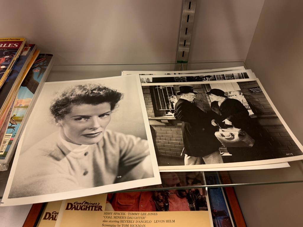 10 VINTAGE BLACK AND WHITE MOVILE FILM PHOTOGRAPHY REPRINTS INCLUDING KATHARINE HEPBURN - 2