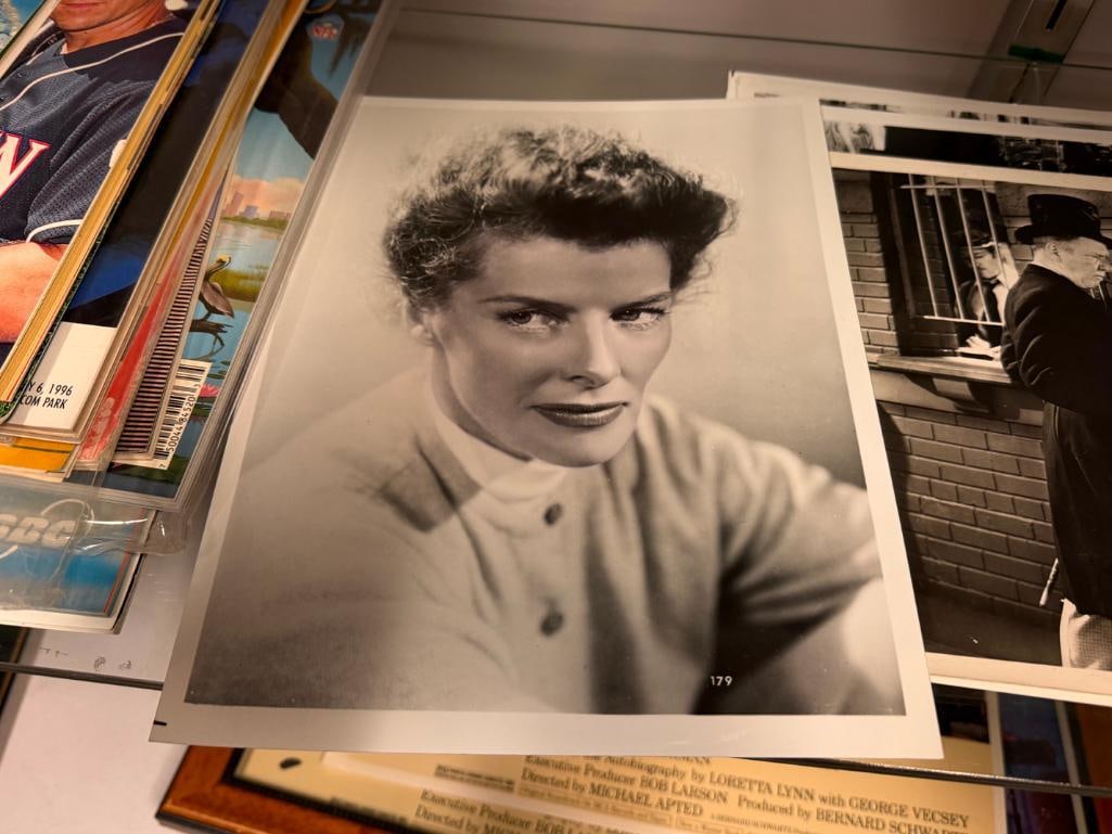 10 VINTAGE BLACK AND WHITE MOVILE FILM PHOTOGRAPHY REPRINTS INCLUDING KATHARINE HEPBURN - 3