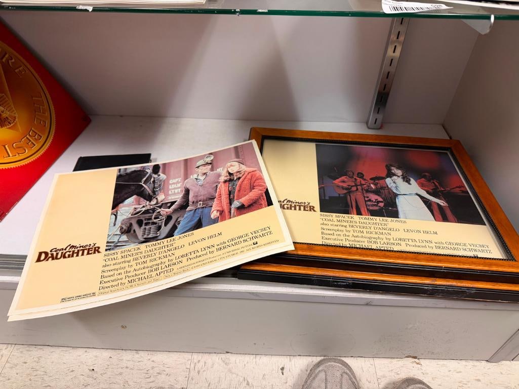VINTAGE MOVIE LOBBY CARDS FOR " COAL MINER'S DAUGHTER " SEATURING SISSY SPACEK AND TOMMY LEE JONES - 2