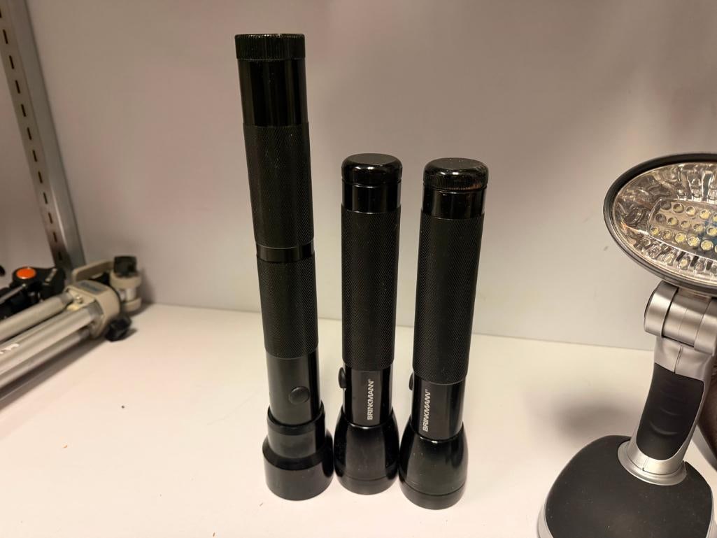SIX ASSORTED FLASHLIGHTS INCLUDING BRINKMANN AND MINI-MAGLITE - 7