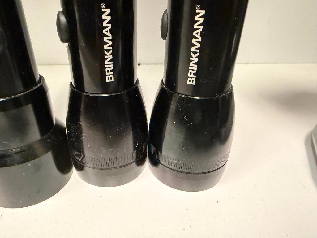SIX ASSORTED FLASHLIGHTS INCLUDING BRINKMANN AND MINI-MAGLITE - 9