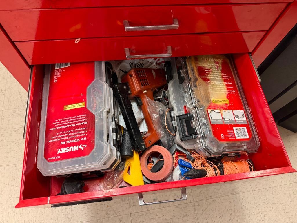 REM/PRO RED METAL TOOL CHEST WITH CONTENTS INCLUDING POWER AND HAND TOOLS - 6