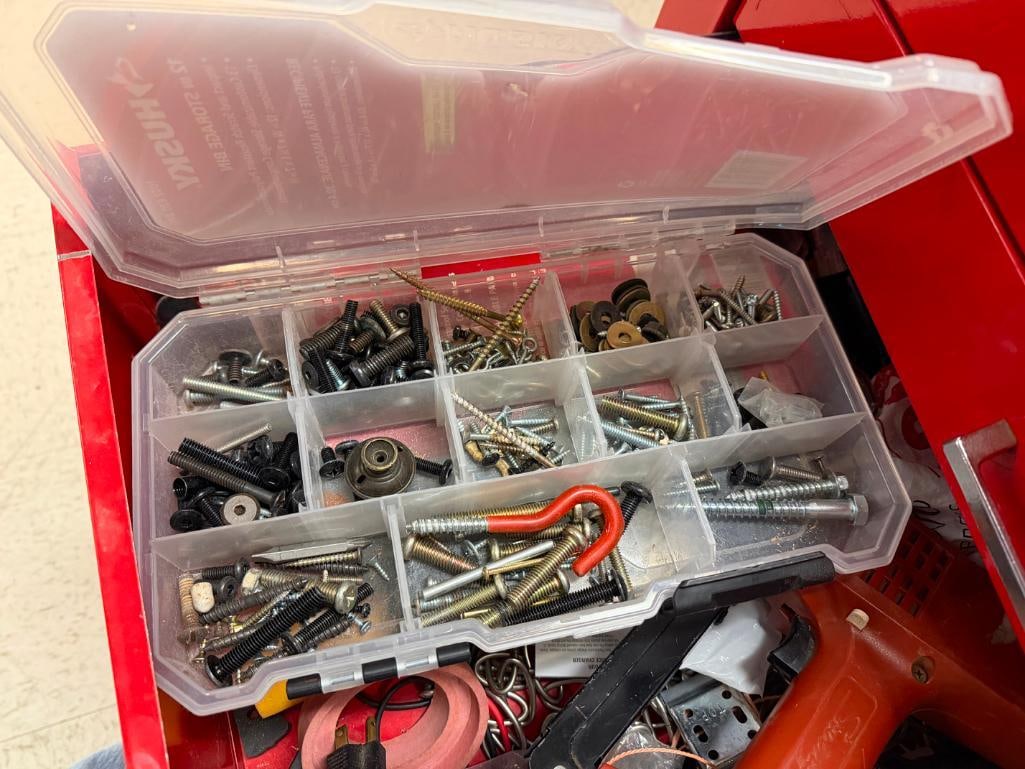 REM/PRO RED METAL TOOL CHEST WITH CONTENTS INCLUDING POWER AND HAND TOOLS - 8