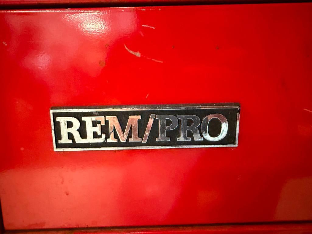 REM/PRO RED METAL TOOL CHEST WITH CONTENTS INCLUDING POWER AND HAND TOOLS - 9