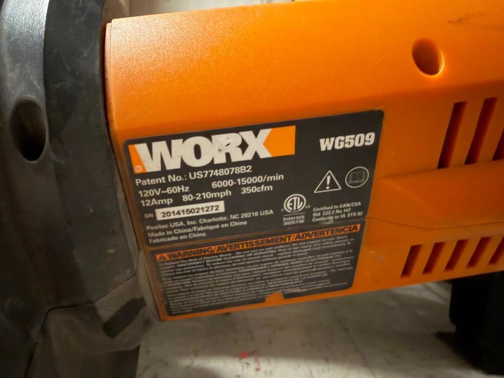 WORX MODEL WG509 CORDED ELECTRIC 12AMP 3-IN-1 YARD TOOL - 6