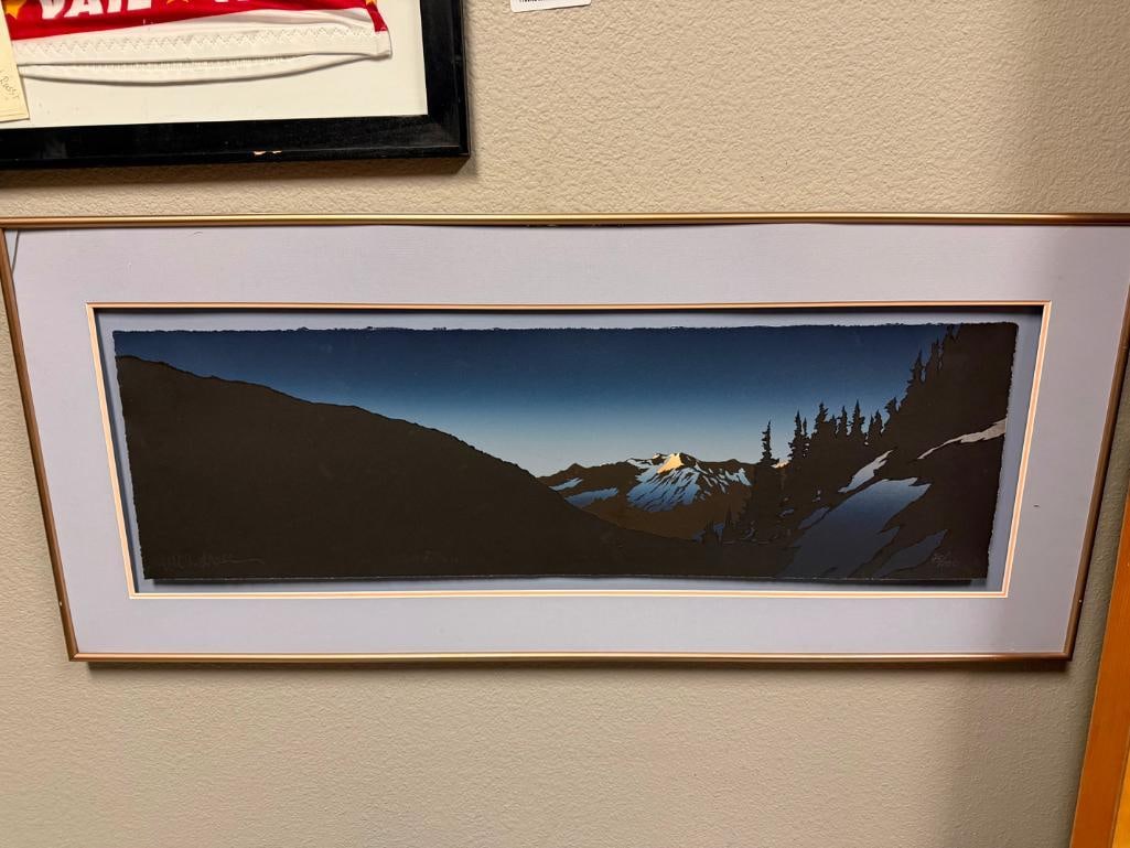 SIGNED AND NUMBERED LIMITED EDITION ALASKAN LANDSCAPE PRINT BY LISTED ARTIST BYRON BIRDSALL - 2