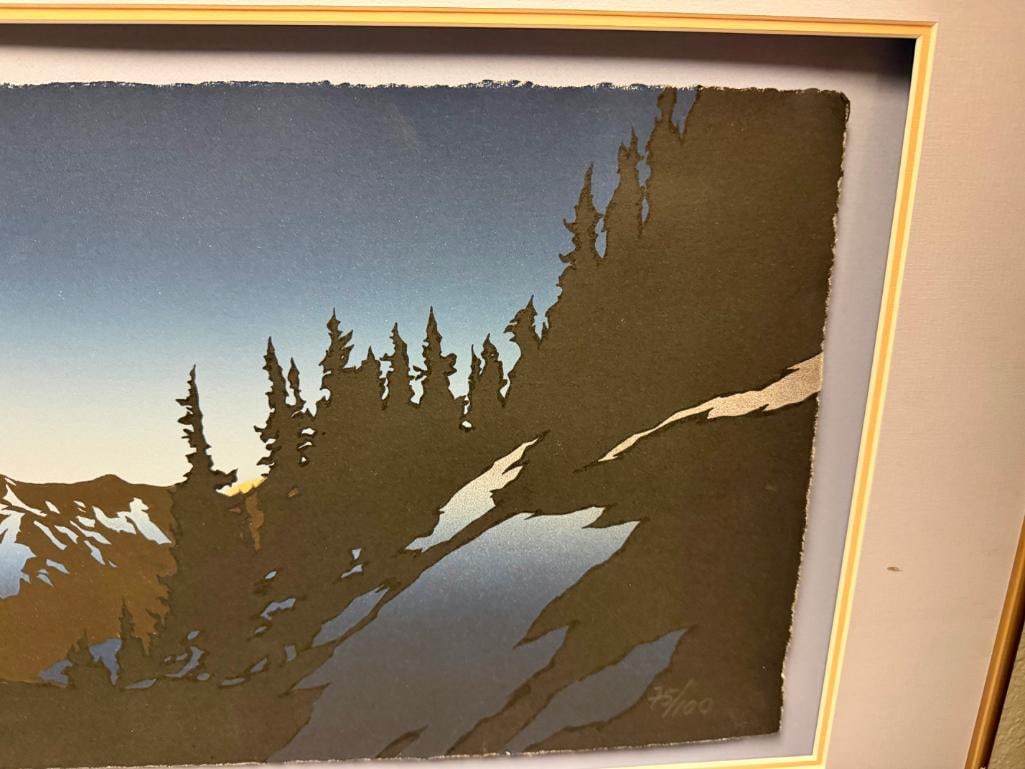 SIGNED AND NUMBERED LIMITED EDITION ALASKAN LANDSCAPE PRINT BY LISTED ARTIST BYRON BIRDSALL - 6