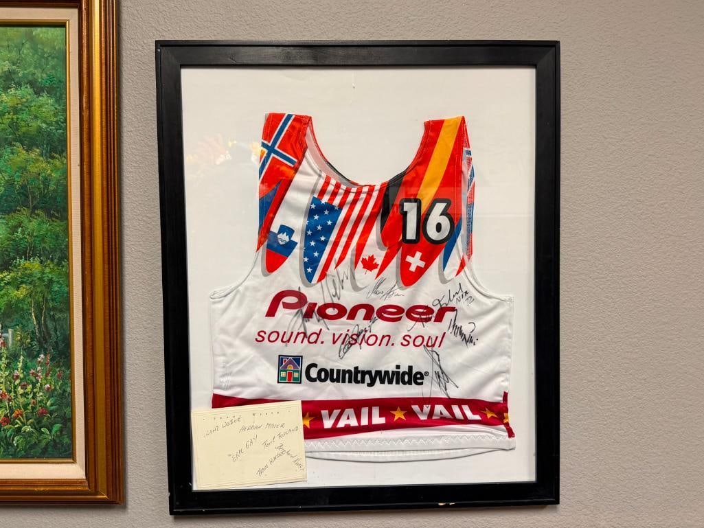FRANZ WEBER AUTOGRAPHED #16 1999 FIS ALPINE VAIL WORLD SKI CHAMPIONSHIP RACING BIB - 2