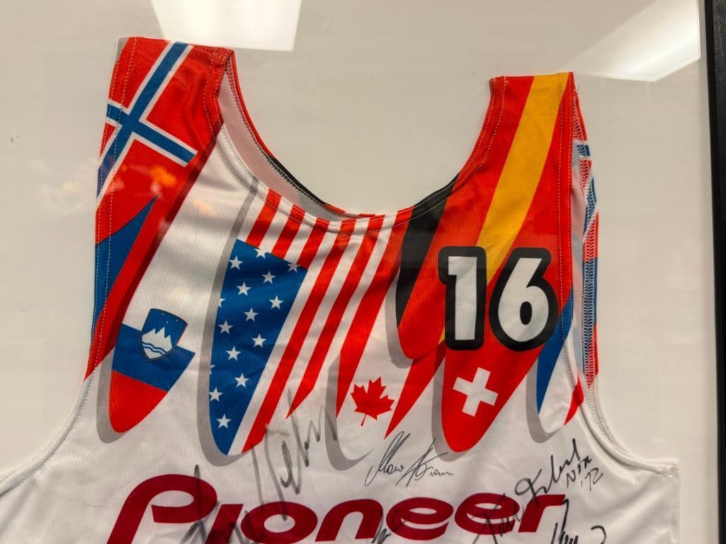 FRANZ WEBER AUTOGRAPHED #16 1999 FIS ALPINE VAIL WORLD SKI CHAMPIONSHIP RACING BIB - 4