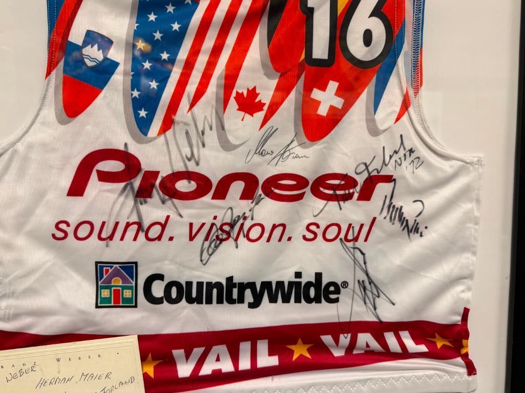 FRANZ WEBER AUTOGRAPHED #16 1999 FIS ALPINE VAIL WORLD SKI CHAMPIONSHIP RACING BIB - 5