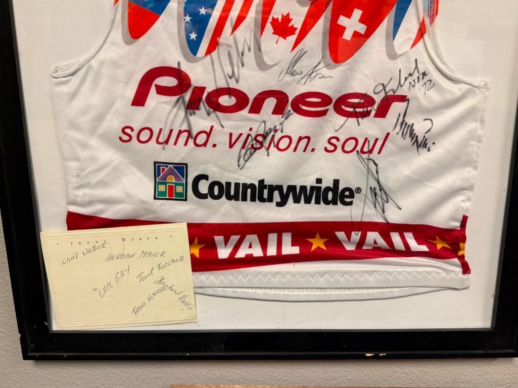 FRANZ WEBER AUTOGRAPHED #16 1999 FIS ALPINE VAIL WORLD SKI CHAMPIONSHIP RACING BIB - 6