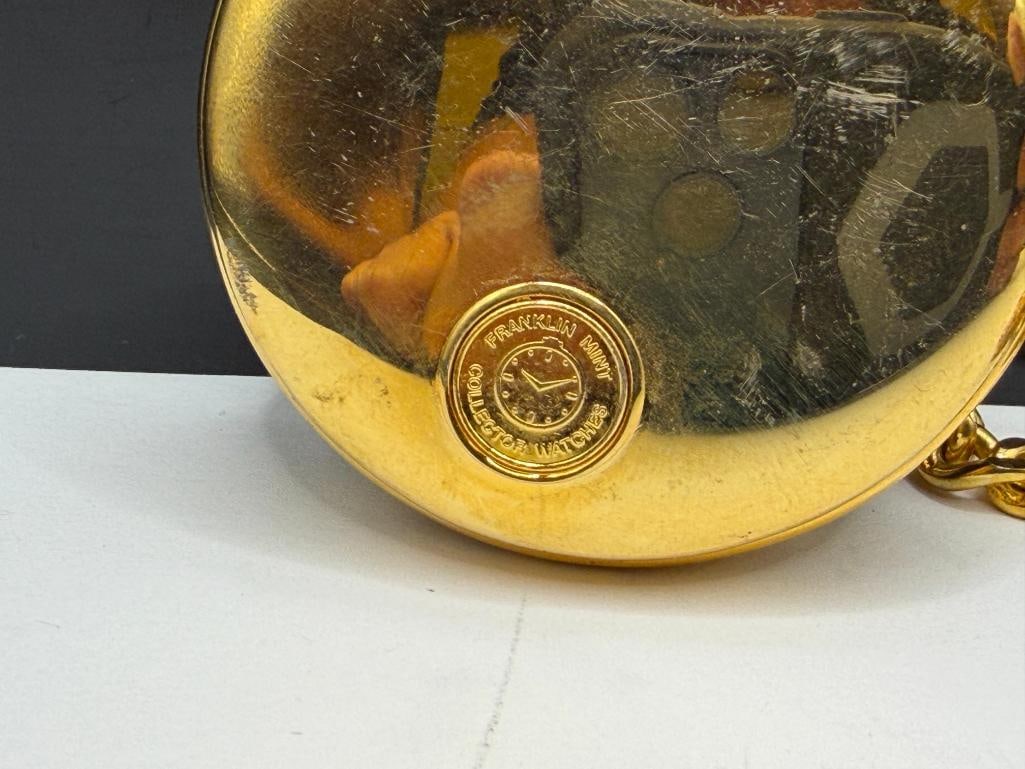FRANKLIN MINT JOHN DEERE TRACTOR POCKET WATCH - 5