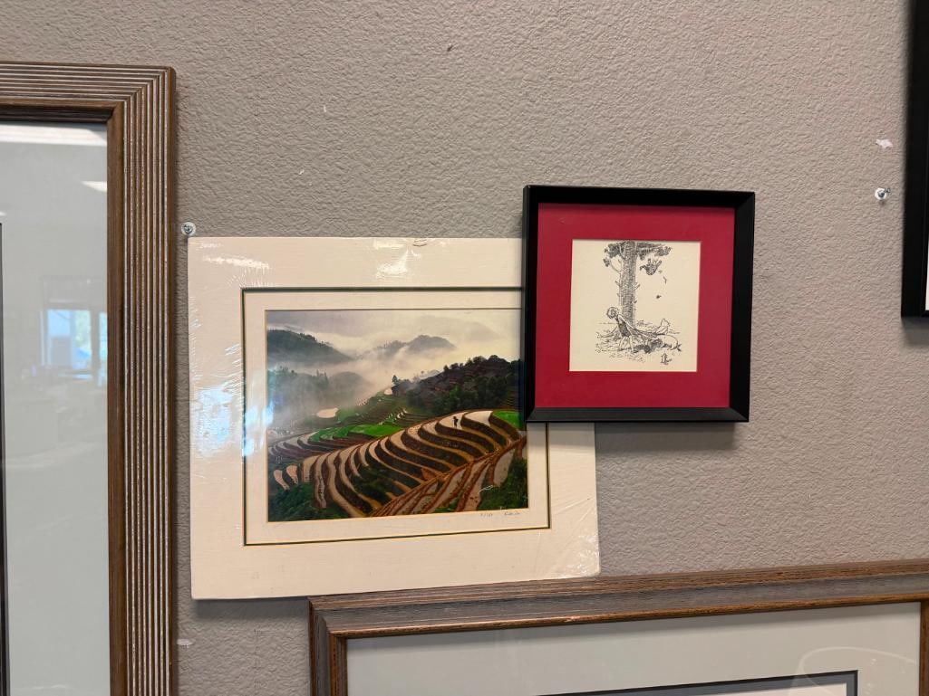 KING WU RENOWNED ARTIST LIMITED EDITION PHOTO OF A MAN IN A RICE FIELD NO. 3/350 - 2