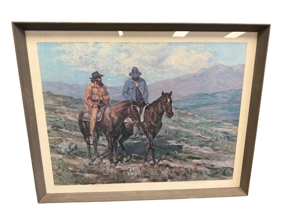 ALEX ALEXANDER AMERICAN WESTERN ARTIST LIMITED EDITION PRINT (1 of 5)