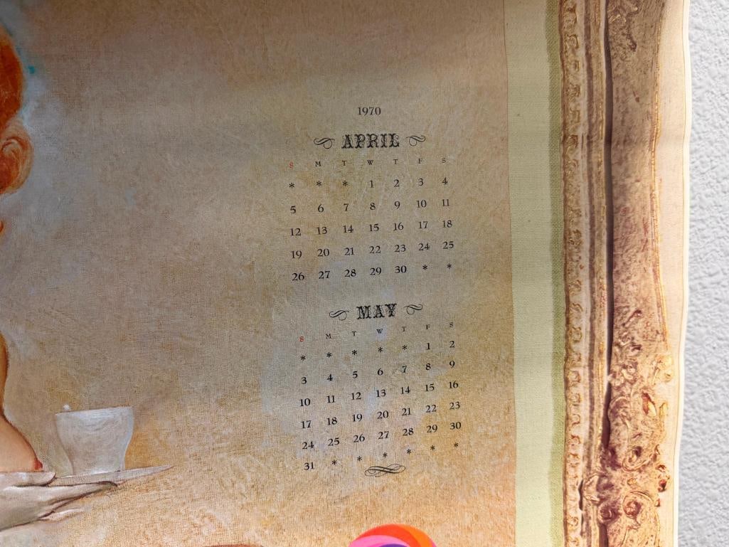 1970 HAROLDS CLUB ADVERTISING CALENDAR WITH PIN-UP ART BY FRITZ WILLIS - 10