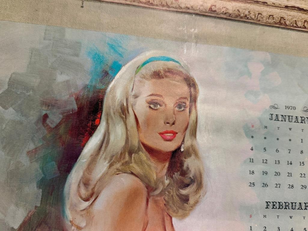 1970 HAROLDS CLUB ADVERTISING CALENDAR WITH PIN-UP ART BY FRITZ WILLIS - 5