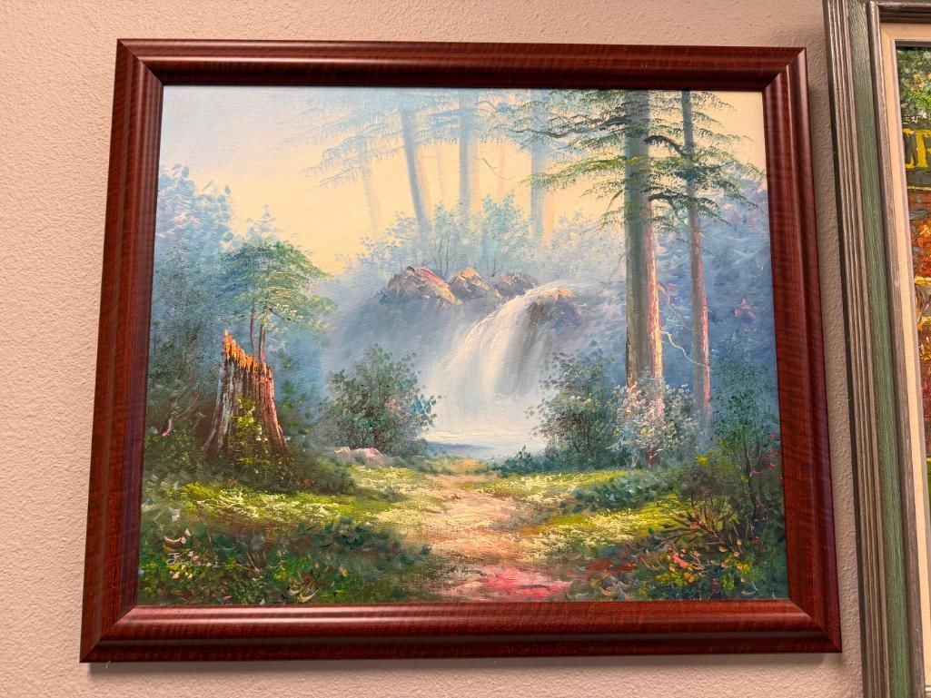 JUDSON SIGNED ORIGINAL OIL ON CANVAS SERENE LANDSCAPE - 2