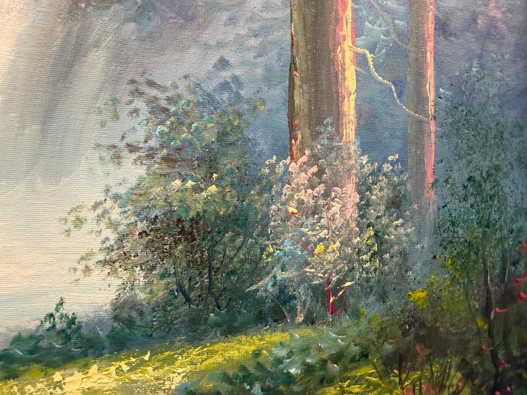 JUDSON SIGNED ORIGINAL OIL ON CANVAS SERENE LANDSCAPE - 4