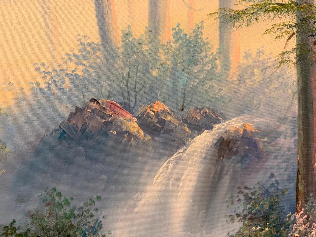 JUDSON SIGNED ORIGINAL OIL ON CANVAS SERENE LANDSCAPE - 5