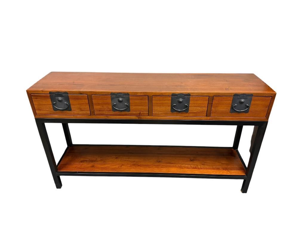 MARIA YEE FOR GUMP'S CALIFORNIA CONSOLE TABLE ASIAN TANSU DESIGN (1 of 15)