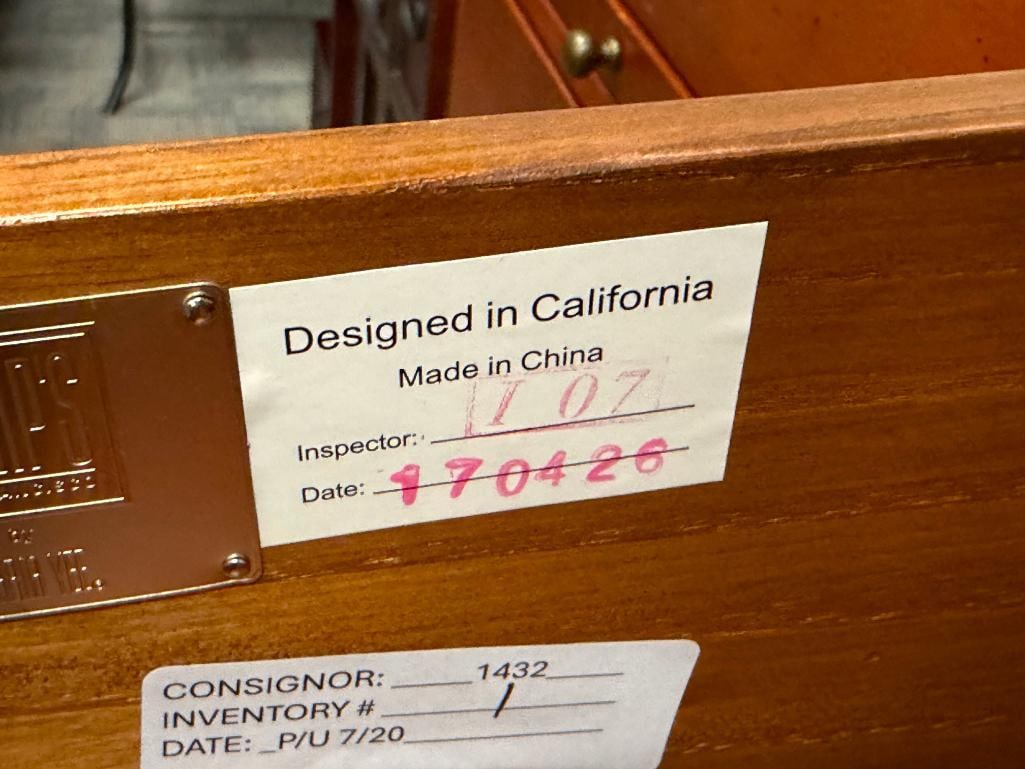 MARIA YEE FOR GUMP'S CALIFORNIA CONSOLE TABLE ASIAN TANSU DESIGN - 8