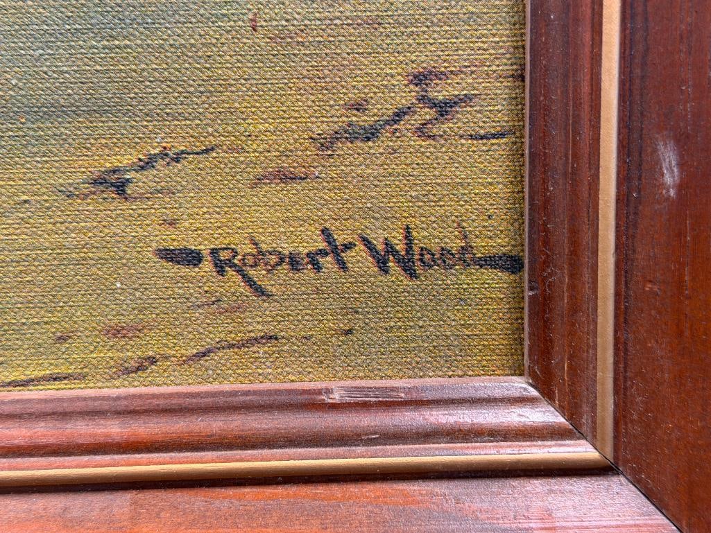 ROBERT WOOD AMERICAN LANDSCAPE ARTIST PRINT ON CANVAS SEASCAPE - 6