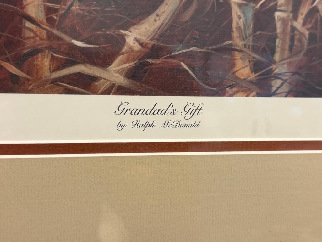 RALPH MCDONALD WILDLIFE ARTIST LIMITED EDITION PRINT TITLED GRANDAD'S GIFT - 7