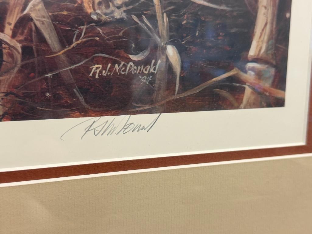 RALPH MCDONALD WILDLIFE ARTIST LIMITED EDITION PRINT TITLED GRANDAD'S GIFT - 8