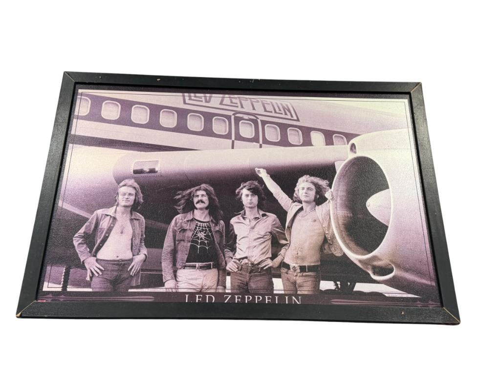 LED ZEPPLIN ENGLISH ROCK BAND PURPLE HUE POSTER PRINT ON BOARD (1 of 7)