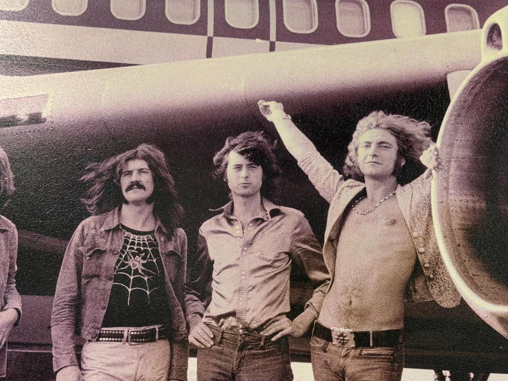 LED ZEPPLIN ENGLISH ROCK BAND PURPLE HUE POSTER PRINT ON BOARD - 4