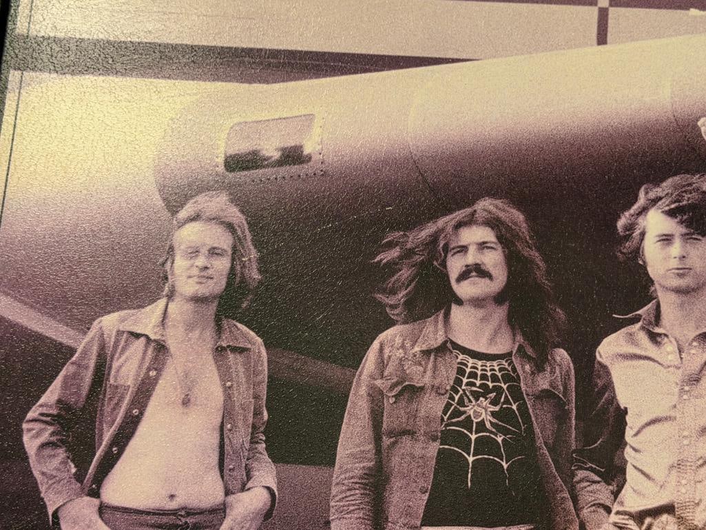 LED ZEPPLIN ENGLISH ROCK BAND PURPLE HUE POSTER PRINT ON BOARD - 5