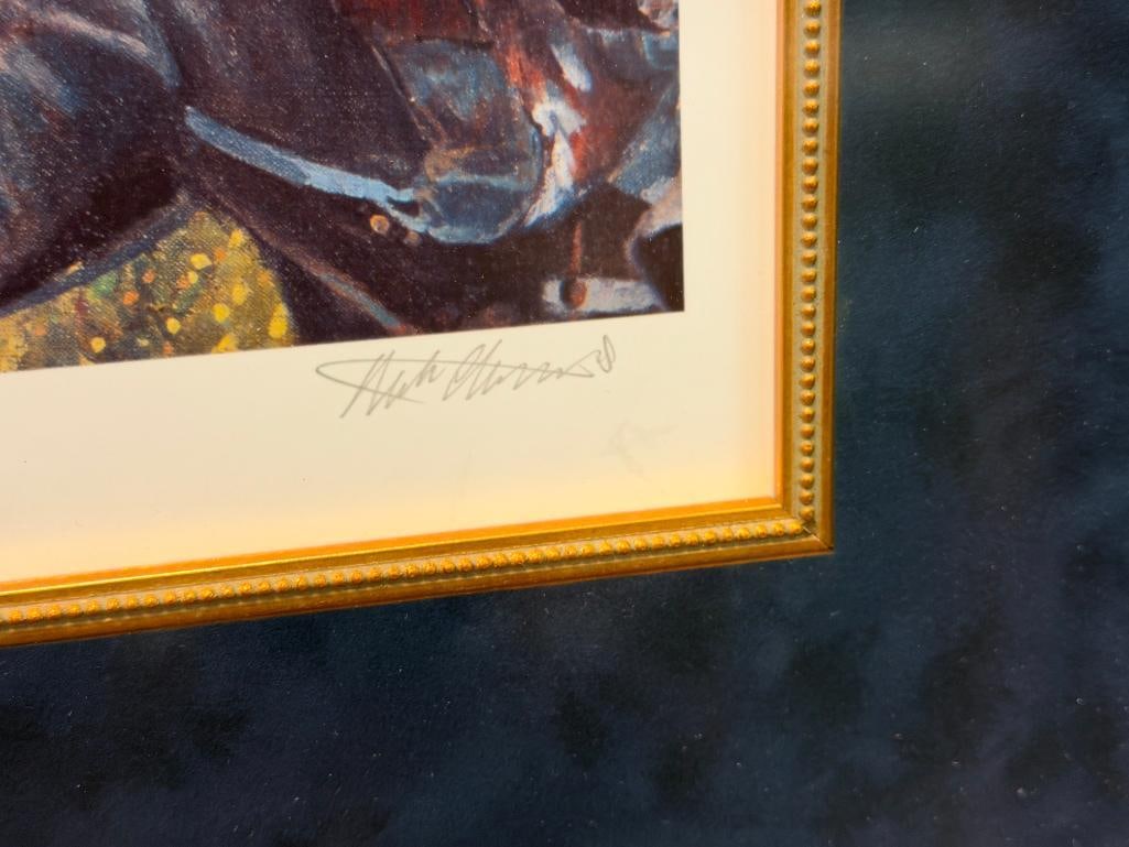 MARK CHURMS LIMITED EDITION PRINT TITLED HOUGOMONT BATTLE OF WATERLOO NAPOLENIC WAR SCENE - 9