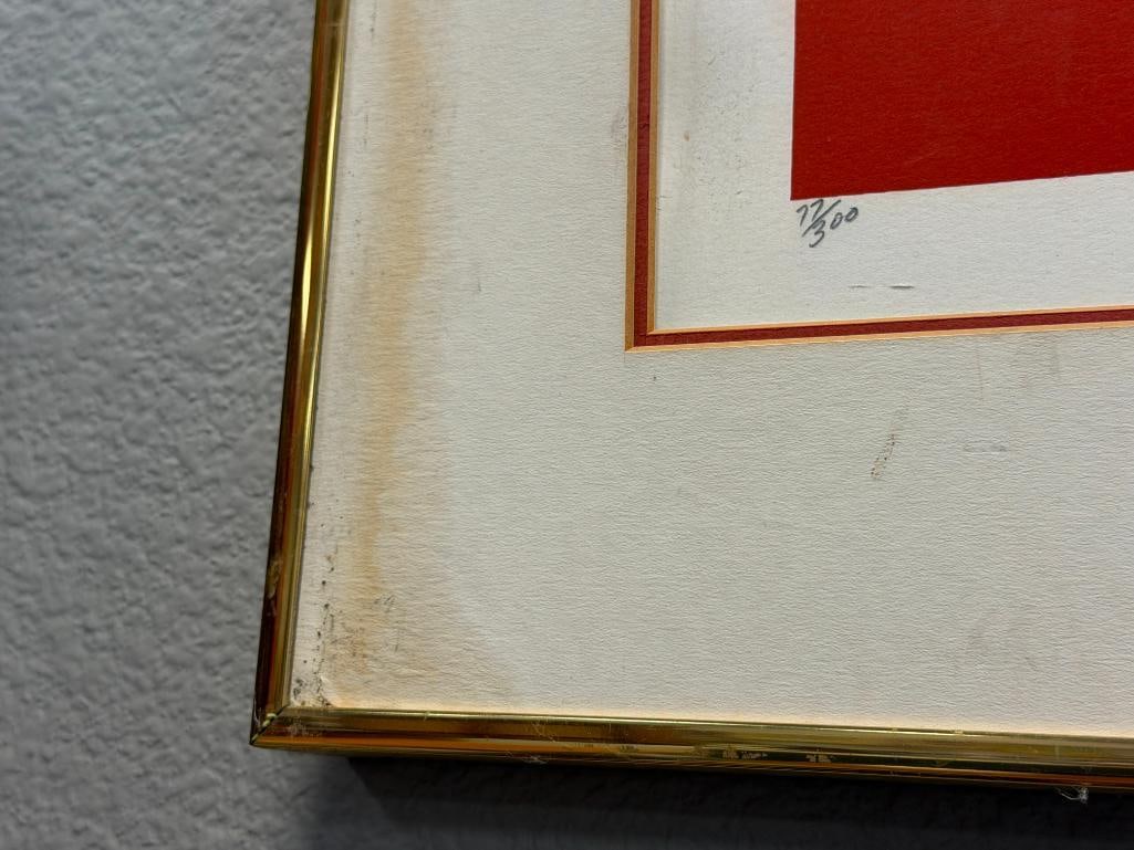 LARGE LIMITED EDITION PRINT TITLED MIRAGE NO. 77/300 - 7