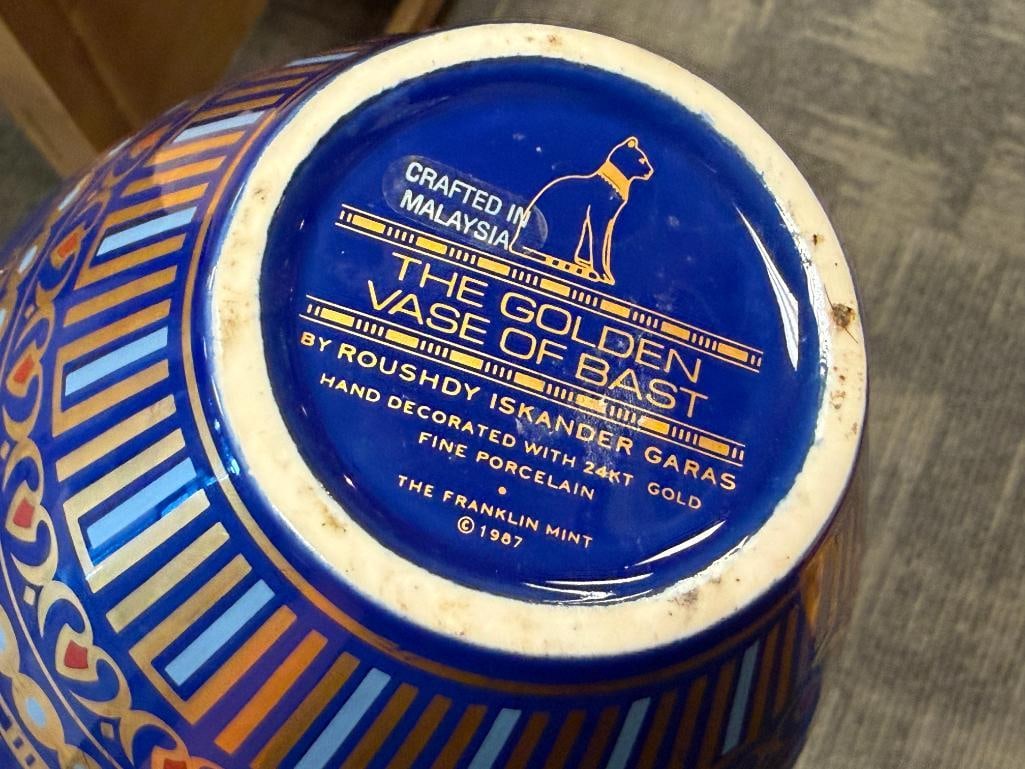 1987 THE FRANKLIN MINT THE GOLDEN VASE OF THE BEAST BY ROUSHDY ISKANDER GARAS - 8