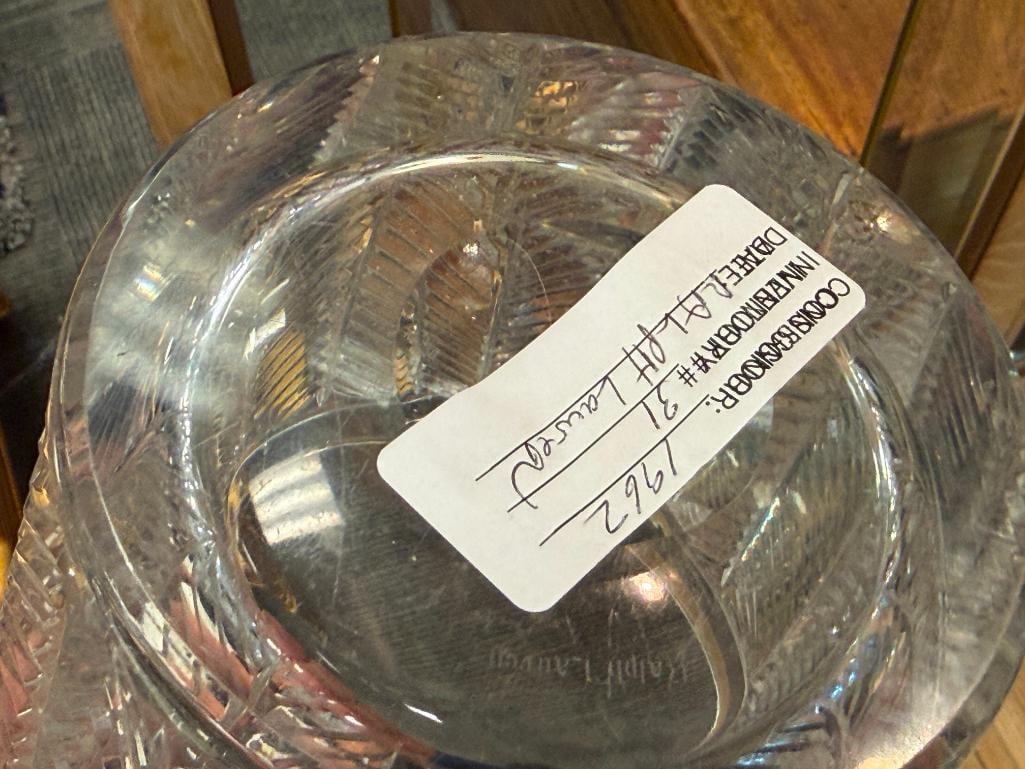 RALPH LAUREN HERRINGBONE CRYSTAL CHAMPAGNE / ICE BUCKET - 5